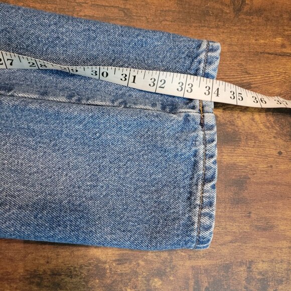 Vtg LL Bean Classic Fit Plaid Lined Jeans 32x34 Measures 30x34 Outdoor Wear - Picture 8 of 9